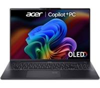ACER Swift AI 16" Laptop, Copilot+ PC - Intel Core Ultra 7, 1 TB SSD, Black
