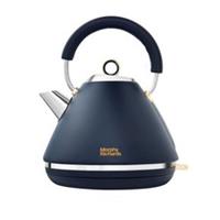 MORPHY RICHARDS Accents Gold Pyramid Kettle Navy Blue