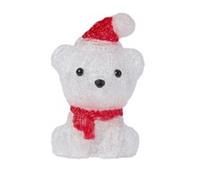 Three Kings InLit Ice Polar Bear Cub Light - 20 cm
