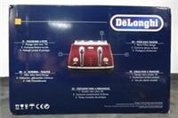 DELONGHI Micalite CTOM4003R 4-Slice Toaster - Red - BOX DAMAGE