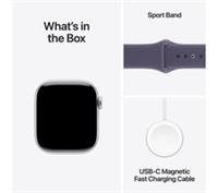 APPLE Watch Series 11 - 42 mm Silver Case with Purple Fog Sport Band, M/L