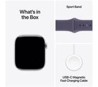 APPLE Watch Series 11 - 46 mm Silver Case with Purple Fog Sport Band, M/L