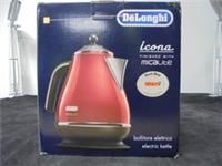 DELONGHI Micalite KBOM3001R Jug Kettle - Red, 1.7 litres - BOX DAMAGE