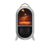 SMART AIR Glow Heat Portable Fan Heater - White - BOX DAMAGE