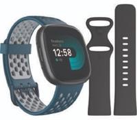 FITBIT Versa 4 Smart Watch Sports Pack with Blue Sports Band - BOX DAMAGE
