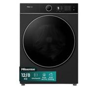 HISENSE KitchenFit 5i Series WD5I1245BBR 12 kg Washer Dryer - Black - REFURB-C