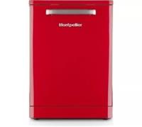 MONTPELLIER Retro MAB1353DR Full-size Dishwasher - Red - REFURB-C