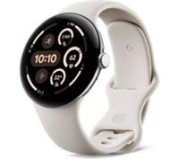 GOOGLE Pixel Watch 3 4G LTE - Silver, Porcelain Band