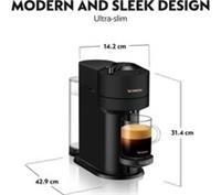 NESPRESSO Smart Pod Coffee Machine with Aeroccino Milk Frother