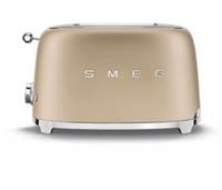 SMEG 50's Retro TSF01CHMUK 2-Slice Toaster - Matt Champagne
