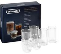 DELONGHI Double Wall Hot & Cold Collection Coffee Glasses - Pack of 6