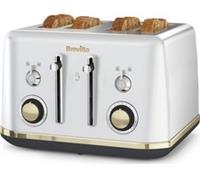 BREVILLE Mostra VTT929 4-Slice Toaster, Silver - BOX DAMAGE