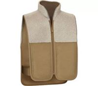SHARPER IMAGE Luxe Heated Vest - Beige - BOX DAMAGED