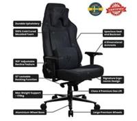 AROZZI Vernazza XL Supersoft Fabric Gaming Chair - Black - BOX DAMAGE