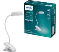 PHILIPS Donutclip DSK201 LED Desk Lamp - White - BOX DAMAGE