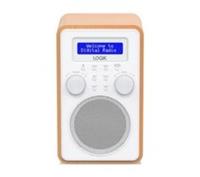 LOGIK L60DAB25 Portable DAB+/FM Radio - White & Woodgrain - BOX DAMAGE