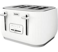 BREVILLE Linear VTR031 4-Slice Toaster - White - BOX DAMAGE