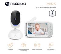 MOTOROLA VM75 5 Video Baby Monitor - White - BOX DAMAGE