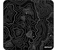 QPAD Glass Superglide Mouse Mat - Black & White Large