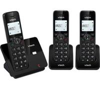 VTECH CS2002 Cordless Phone - Triple Handsets Black