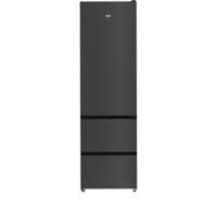 BEKO Pro HarvestFresh GNE4603VPZ 70/30 Fridge Freezer - Black Steel -REFURB-C
