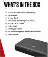 CANON MAXIFY BX110 Wireless Inkjet Portable Printer - BOX DAMAGE