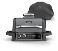 NINJA Woodfire OG703UK Outdoor Electric BBQ Grill & Smoker with Cover - Black