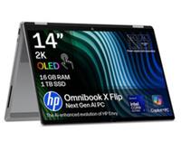 HP OmniBook X Flip NGAI 14" 2 in 1 Laptop - Intel Ultra 7, 1TB SSD, Silver