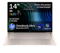 HP OmniBook Ultra Next Gen AI 14" Laptop - IntelCore Ultra 7 2TB SSD Silk Sand