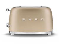 SMEG 50's Retro TSF01CHMUK 2-Slice Toaster - Matt Champagne - BOX DAMAGE