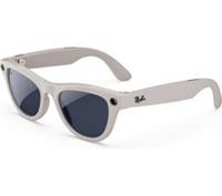 RAY-BAN Meta Skyler Glasses - Shiny Chalky Gray, Clear to Sapphire