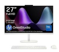 HP OmniStudio 27-cu0003na 27 All-in-One PC - 1 TB SSD, Cotton White