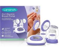 LANSINOH 2 in 1 Breast Pump - White & Purple - BOX DAMAGE