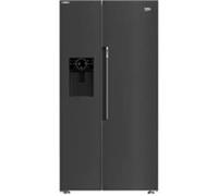 BEKO ASP342VPZ American-Style Fridge Freezer - Black Steel - REFURB-C