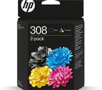 HP 308 Original Combo Black/Tri-colour Ink Cartridge