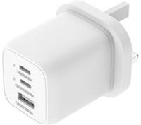 GOJI 65 W Dual USB Type-C and USB Type-A Charger - BOX DAMAGE