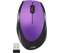 LOGIK LWLMPP23 Wireless Optical Mouse - Purple - BOX DAMAGE