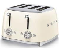 SMEG 50's Retro Style TSF03CRUK 4-Slice Toaster - Cream - BOX DAMAGE