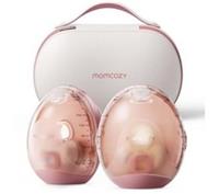 MOMCOZY Air 1 Ultra-slim Double Electric Breast Pump - White & Pink