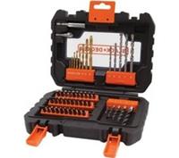 BLACK + DECKER A7232-XJ 50-Piece Drill Bit Set - Black