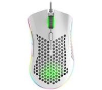 NOS M-650 Ultralight RGB Optical Gaming Mouse - White