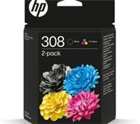HP 308 Original Combo Black/Tri-colour Ink Cartridge - BOX DAMAGE