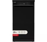 SHARP QW-NS1EF49E0B-EN Slimline Dishwasher - Black - REFURB-B