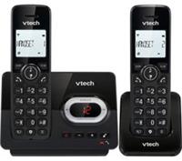 VTECH CS2051 Cordless Phone - Twin Handsets Black - BOX DAMAGE