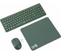 GOJI 3-in-1 Wireless Keyboard & Mouse Set - Green - BOX DAMAGE