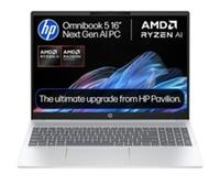 HP OmniBook 5 16 Laptop - AMD Ryzen AI 5 256 GB SSD Silver - REFURB-A