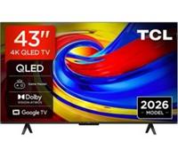 TCL P7L 43 QLED 4K HDR Smart Google TV 2026 - 43P7L-UK