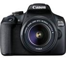 CANON EOS 2000D - DSLR Camera with EF-S 18-55mm f/3.5-5.6 III Lens - DAMAGED BOX