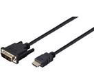 LOGIK LHDMDVI23 DVI to HDMI Cable - 1.8 m - DAMAGED BOX