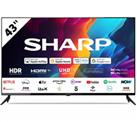 SHARP 4T-C43FJ7KL1FB 43" Smart 4K Ultra HD HDR LED TV - DAMAGED BOX